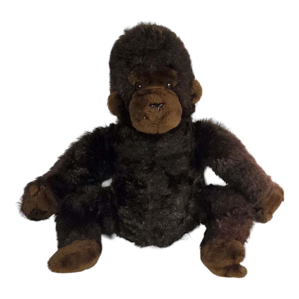 Dakin Plush Gorilla Ape Monkey Stuffed Animal Realistic Brown Furry 19" Vintage